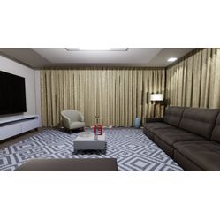 Tecido Para Cortina Europa 31 Jacquard Algodão Medalhão Marfim - Largura 2,80m