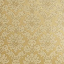 Tecido Para Cortina Europa 38 Jacquard Algodão Medalhão Dourado - Largura 2,80m