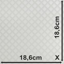 Sintético Courvin Para Sofá e Estofado Bling 01 3D Branco - Largura 1,40m