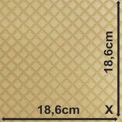 Sintético Courvin Para Sofá e Estofado Bling 04 3D Ouro - Largura 1,40m