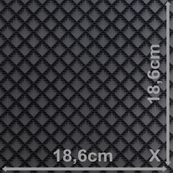 Sintético Courvin Para Sofá e Estofado Bling 09 3D Preto - Largura 1,40m