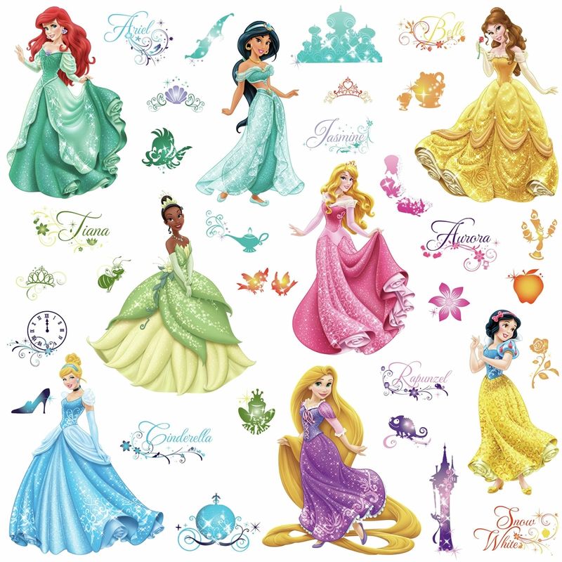Papel-de-Parede-Disney-Adesivo-de-parede-Princesas-RMK2199SCS