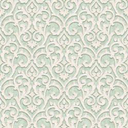 Papel de parede Florence Verde Arabesco FR87224 - Rolo Fechado de 0,53cm x 10mts