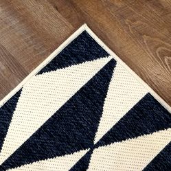 Tapete Para Quarto e Sala Sisal Sintético Dupla-Face Kayla - 06 Azul 1.40X2.00