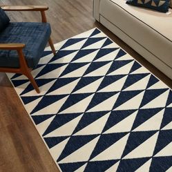 Tapete Para Quarto e Sala Sisal Sintético Dupla-Face Kayla - 06 Azul 1.40X2.00