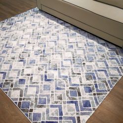 Tapete Passadeira Majestic Geometrico 04 0,66X2,00 - Cinza