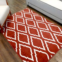 Tapete Para Quarto e Sala Geometrico Norway 09 2,00X3,00 - Vermelho