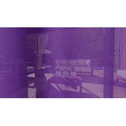 Tecido Para Cortina Voil 19 Liso Roxo Largura 3,00m