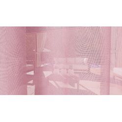 Tecido Para Cortina Voil 37 Liso Rosa Largura 3,00m