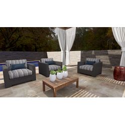 Tecido Imperméavel Para Sofá e Estofado Acquablock  260 Alanta Corda Marinho Branco Bege 21541/01 - Largura 1,40m