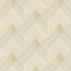 Papel de Parede Geometrico Star L96707 Bege-Marfim - Rolo Fechado de 0,53cm x 10mts