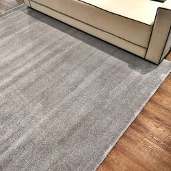 Tapete para Sala e Quarto Winza Liso 04 0,66X1,20- Cinza