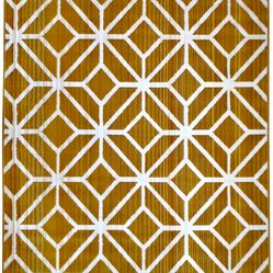 Tapete para Sala e Quarto Carter Geométrico 08 1,33X1,90- Amarelo/Bege
