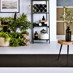Tapete Para Sala-Quarto Aconchego 06 67X180 Cinza Felpudo