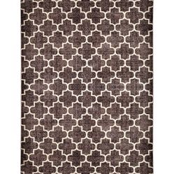 Tapete Para Sala-Quarto Antuerpia 01 50X100 Bege Cinza Geométrico