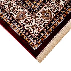 Tapete Para Sala-Quarto Bruxelas 03 100X140 Vermelho Clássico