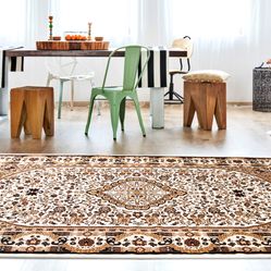 Tapete Para Sala-Quarto Bruxelas 04 100X140 Vermelho Clássico