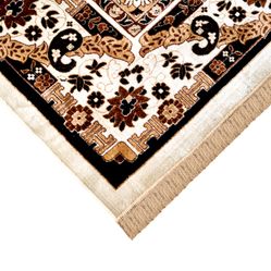 Tapete Para Sala-Quarto Bruxelas 04 100X140 Vermelho Clássico