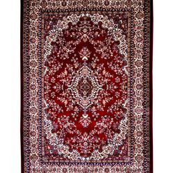 Tapete Para Sala-Quarto Bruxelas 03 50X100 Vermelho Clássico