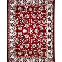 Tapete Para Sala-Quarto Bruxelas 06 50X100 Vermelho Clássico