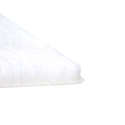 Tapete Para Sala-Quarto Pluma 01 100X140 Branco Felpudo