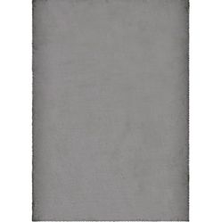 Tapete Para Sala-Quarto Pluma 02 50X80 Cinza Felpudo