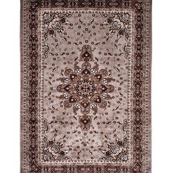 Tapete Para Sala-Quarto Bruxelas 05 66x210 Bege Clássico