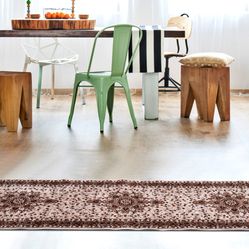 Tapete Para Sala-Quarto Bruxelas 05 66x210 Bege Clássico