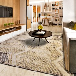 Tapete Para Sala-Quarto Solar 05 1,40X2,00 Cinza