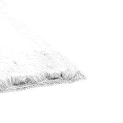 Tapete Para Sala-Quarto Aconchego 01 50X80 Branco Felpudo