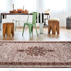 Tapete Para Sala-Quarto Bruxelas 05 40X60 Bege Clássico