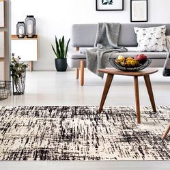 Tapete Para Sala-Quarto Liege 02 40X60 Bege Cinza Estonado
