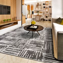 Tapete Para Sala-Quarto Solar 03 2,40X3,40 Cinza