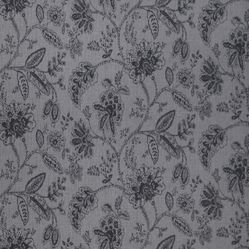 Tecido Para Sofá e Estofado Pisa 04 Jacquard Floral Cinza - Largura 1,40m