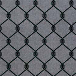 Tecido Para Sofá e Estofado Pisa 35 Jacquard Geometrico Verde - Largura 1,40m