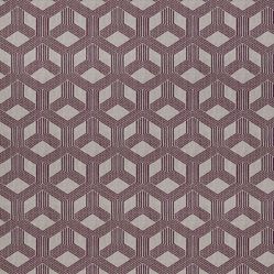 Tecido Para Sofá e Estofado Pisa 43 Jacquard Geometrico Vermelho - Largura 1,40m