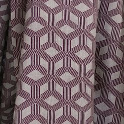 Tecido Para Sofá e Estofado Pisa 43 Jacquard Geometrico Vermelho - Largura 1,40m