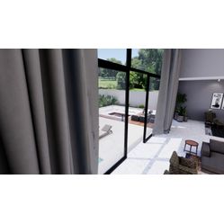 Tecido Blackout Para Cortina Superblack Liso 03 Cinza - Largura 2,80m - Vedação 100%