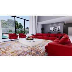 Tecido Para Sofá e Estofado Veludo Amassado 08 Vermelho - Largura 1,40m