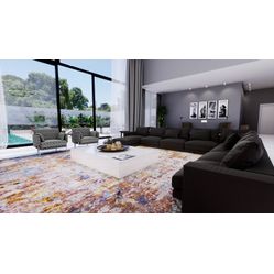 Tecido Para Sofá e Estofado Linho Elaine 05 Tabaco Largura 1,40m