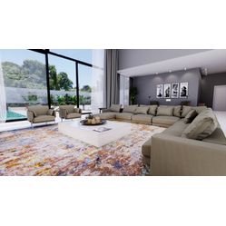 Sintético Para Sofá e Estofado Coroprime 8210/6905 Liso Cinza - Largura 1,40m