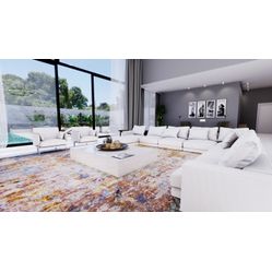 Sintético Para Sofá e Estofado Coroprime 2780/5583 Liso Branco - Largura 1,40m