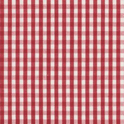 Tecido Para Sofá e Estofado Valência 32 Xadrez Mini Vermelho Cru - Largura 1,40m