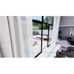 Tecido Para Cortina Madri 10 Voil Aluche Branco Largura 3m