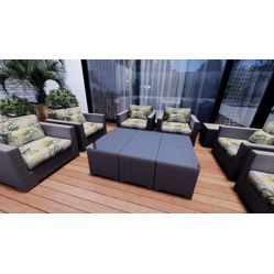 Tecido Imperméavel Para Sofá e Estofado Acquablock  242 Palmares Bege 22906/1 - Largura 1,40m