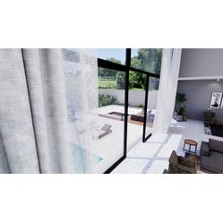 Tecido Para Cortina Voil Gaze de Linho 02 Marfim - Largura 2,80m