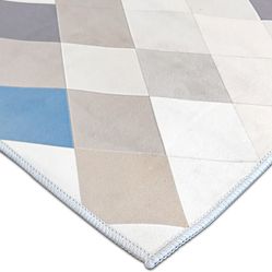Tapete para Sala Geométrico Bege Geo Print 04 140X200