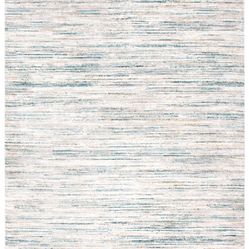 Tapete para Sala Listrado Cinza/Verde Valentino 05 50X100
