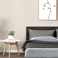 Papel de Parede Colorkey - Col1056 Textura Off White - Rolo Fechado de 53cm x 10Mts
