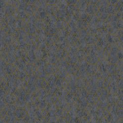 Papel de Parede Essencial - Ess1022 Geometrico Grafite/dourado - Rolo Fechado de 53cm x 10Mts